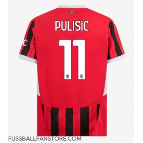 AC Milan Christian Pulisic #11 Replik Heimtrikot 2024-25 Kurzarm